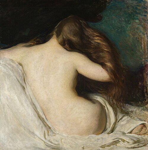 Femme séchant ses cheveux, 1898, Joseph DeCamp