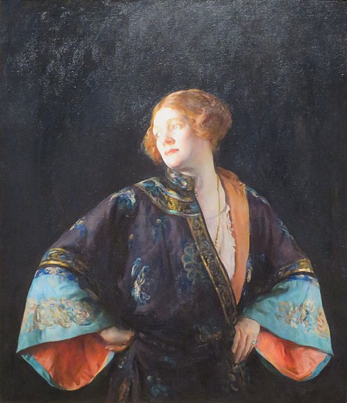 The Blue Mandarin Coat, 1922, Joseph DeCamp