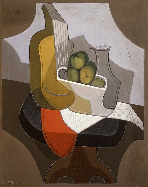 Still Life: Table with Red Cloth, 1926, Juan Gris