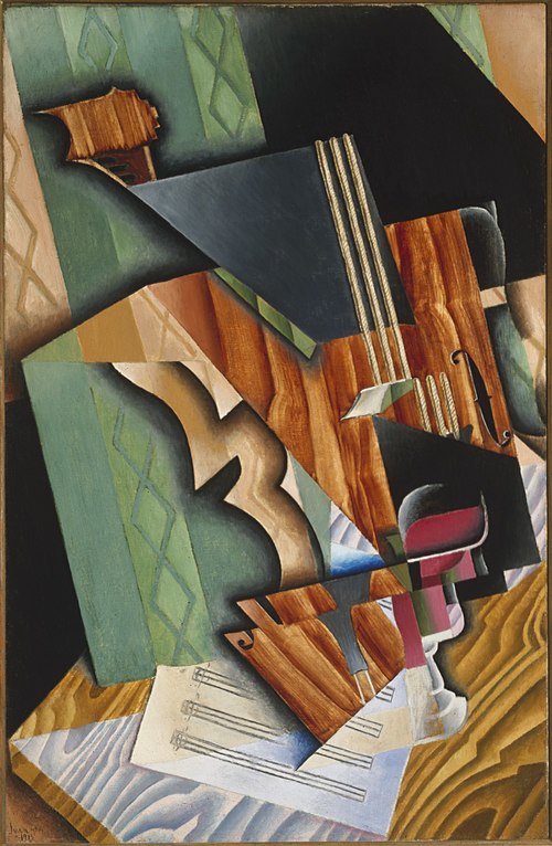 Violin and Glass, 1915, Juan Gris