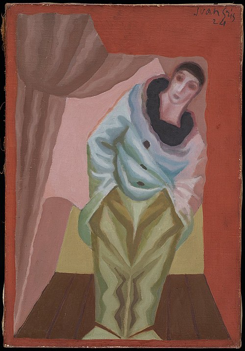 Le Pierrot au Rideau, 1924, Juan Gris