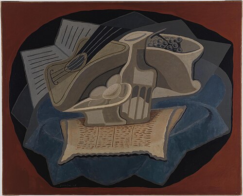 Le Tapis bleu, 1925, Juan Gris