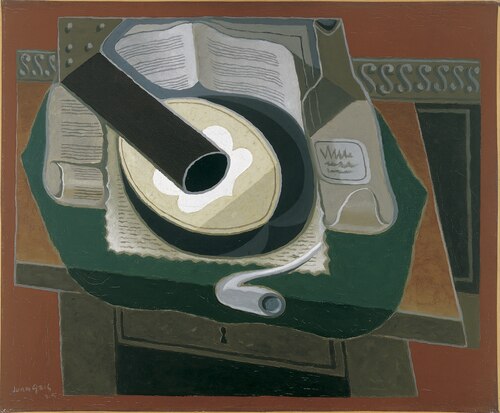 Mandoline et pipe, , Juan Gris