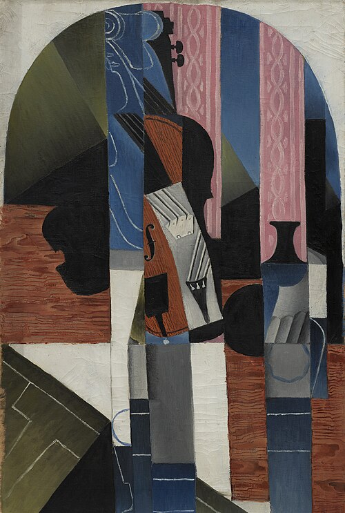 Violon et encrier, 1913, Juan Gris