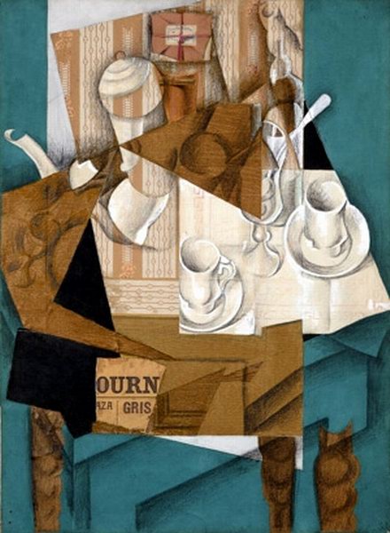Le Petit Déjeuner, 1914, Juan Gris