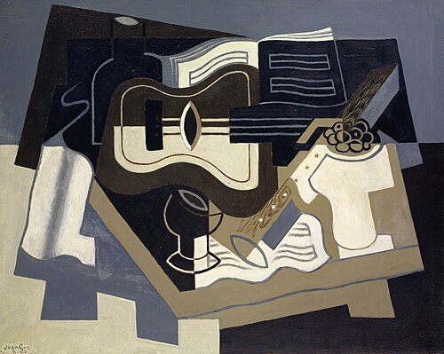 Guitare et clarinette, 1920, Juan Gris