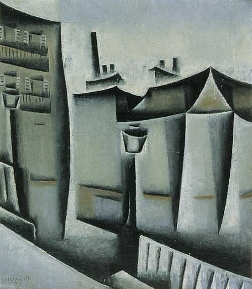 Maisons à Paris, 1911, Juan Gris