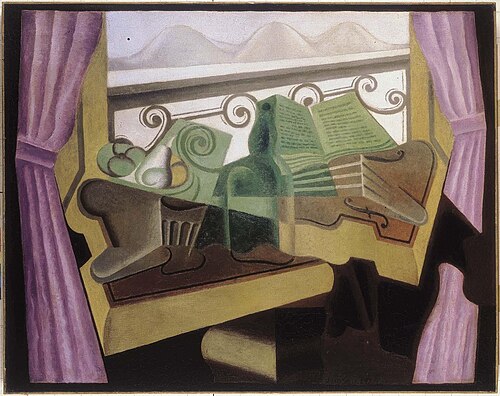 La fenêtre aux collines, 1923, Juan Gris