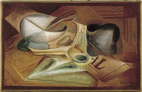 Le paquet de tabac, 1923, Juan Gris