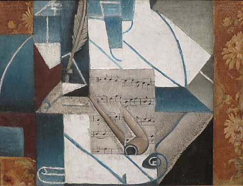 Plume et pipe, 1913, Juan Gris
