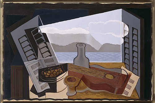 La fenêtre ouverte, 1921, Juan Gris