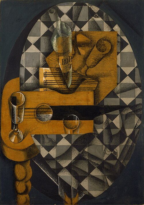 Guitar and Glasses, 1914, Juan Gris