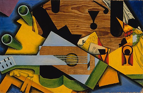 Still Life with a Guitar, 1913, Juan Gris