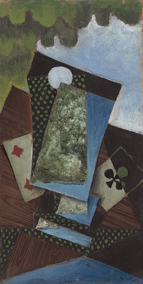 Ace of Clubs and Four of Diamonds, 1912, Juan Gris