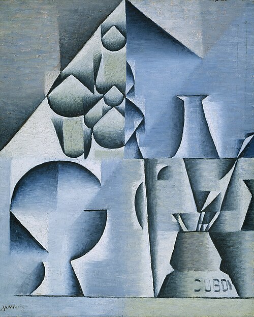 Table at a Café, 1912, Juan Gris