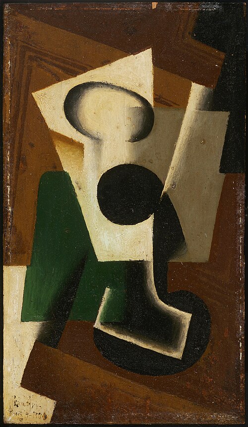 Still Life with a Glass, 1917, Juan Gris