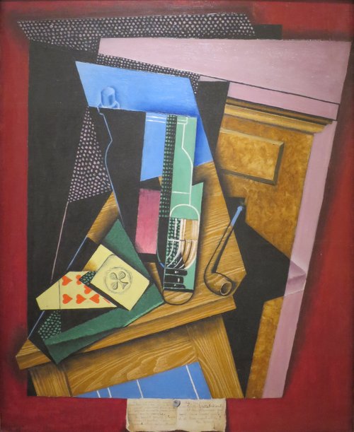 Still Life with a Poem, 1915, Juan Gris
