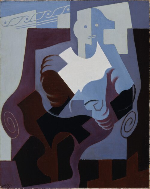 Seated Harlequin, 1920, Juan Gris