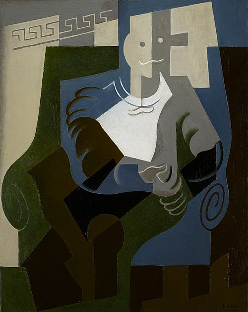 Seated Harlequin, 1920, Juan Gris