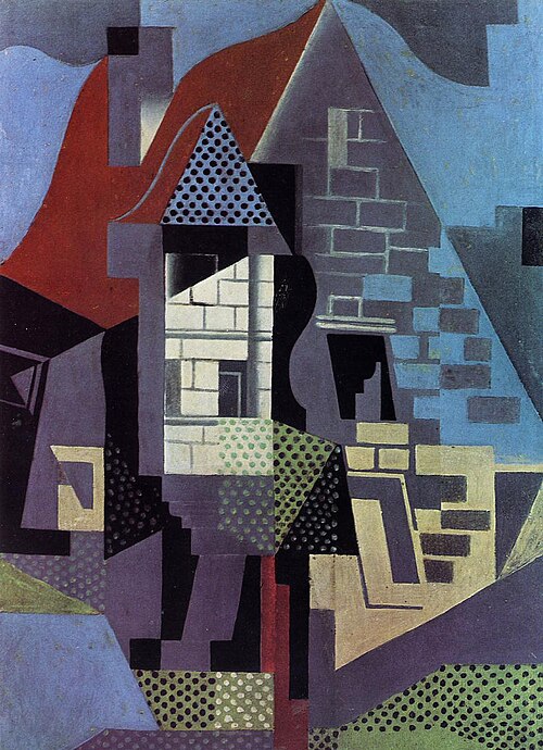 Houses at Beaulieu, 1918, Juan Gris