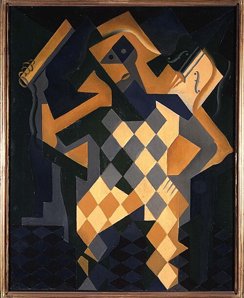 Arlequin au violon, 1919, Juan Gris