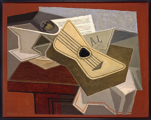 Guitare et journal, 1925, Juan Gris