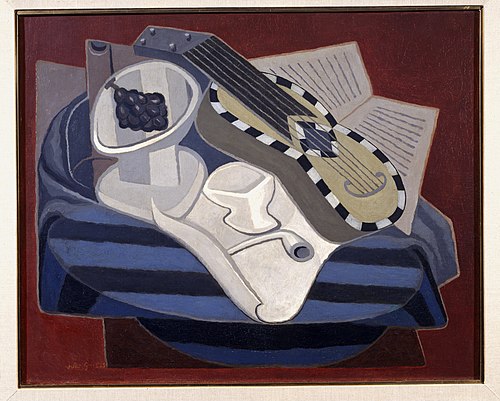 La guitare aux incrustations, 1925, Juan Gris