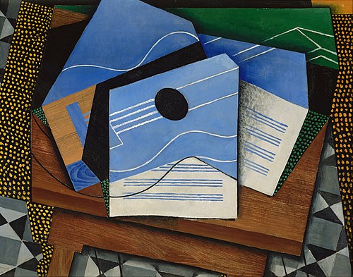 Guitar on a table, 1915, Juan Gris
