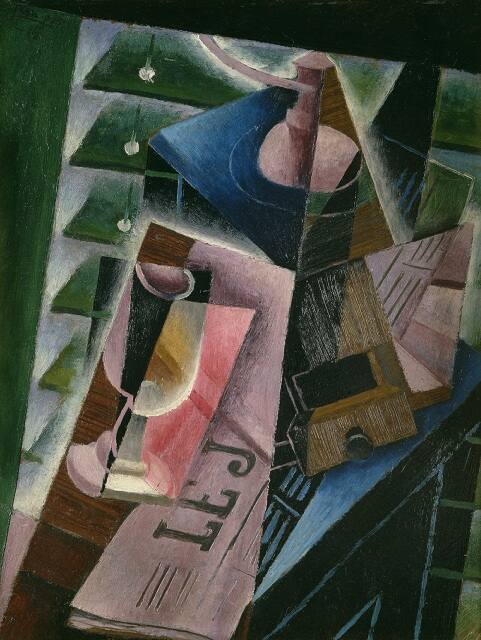 Coffee Grinder and Glass, 1915, Juan Gris