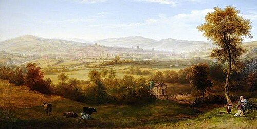 View of Sheffield from Meersbrook, 1836, William Cowen