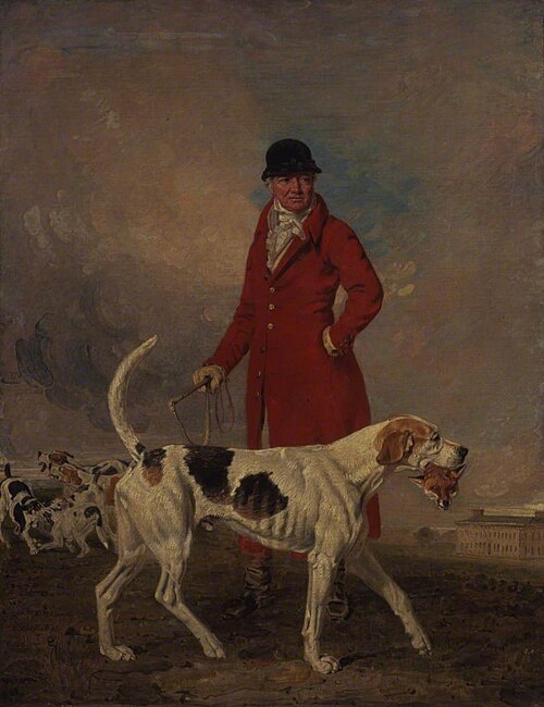 Thomas Hilton and His Hound 'Glory', 1822, Benjamin Marshall