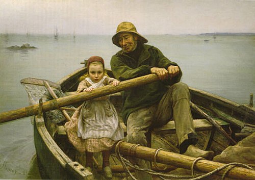 The Helping Hand., 1881, Émile Renouf