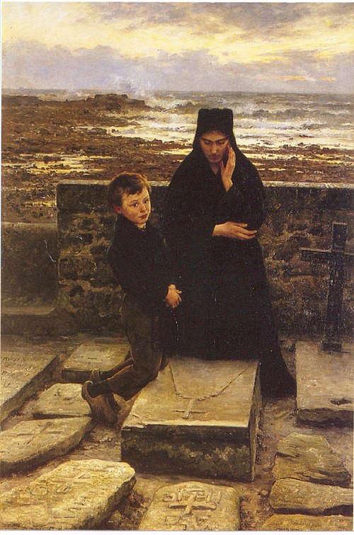 La Veuve de l'Ile de Sein, 1880, Émile Renouf