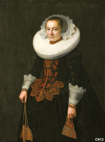Portrait of Catharina van Someren (1604-....), 1632, Jacques Waben