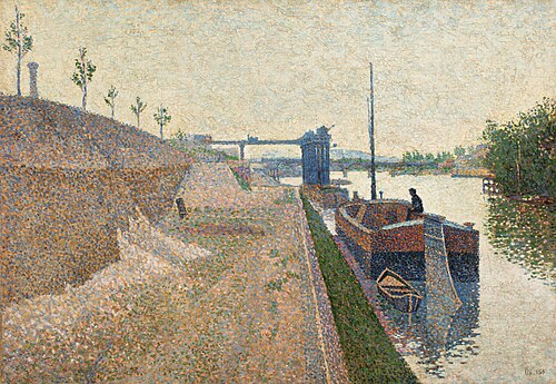 Quai de Clichy. Temps gris, 1887, Paul Signac