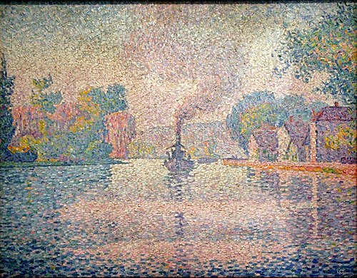 L'Hirondelle sur la Seine, 1901, Paul Signac