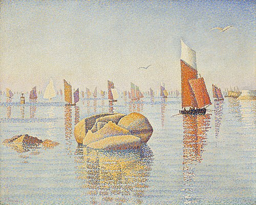 Concarneau. Calme du Matin. Op. 219 (Larghetto), 1891, Paul Signac