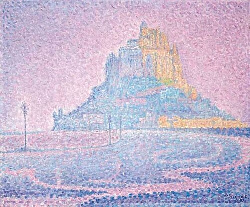 Mont Saint-Michel. Brume et soleil, 1897, Paul Signac