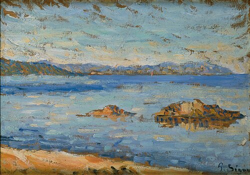 Saint-Tropez, calme, 1895, Paul Signac