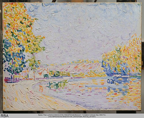 Samois, étude n°8, 1899, Paul Signac