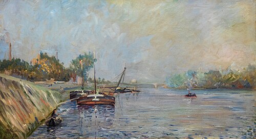 La Seine à Courbevoie, 1883, Paul Signac