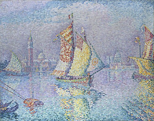 Venise, la voile jaune, 1904, Paul Signac