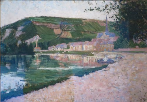 Les Andelys. Le quai, 1886, Paul Signac