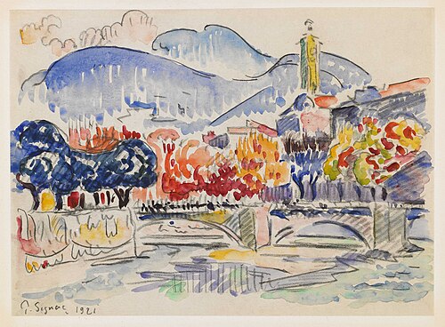 Nice, Le Paillon, 1921, Paul Signac