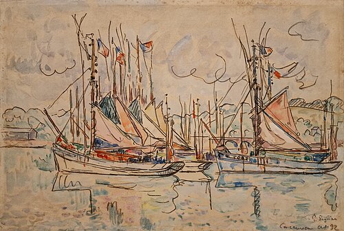 Concarneau, 1932, Paul Signac
