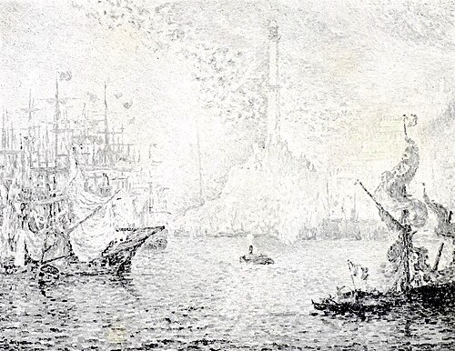 Der Hafen von Genua, , Paul Signac