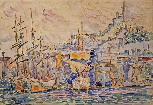 Le Vieux Port de Marseille, 1907, Paul Signac