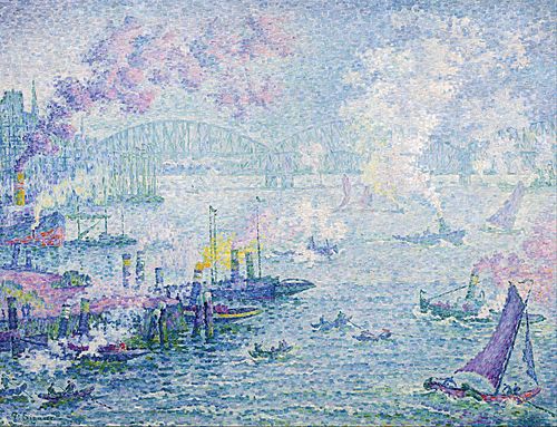 Le port de Rotterdam, 1907, Paul Signac