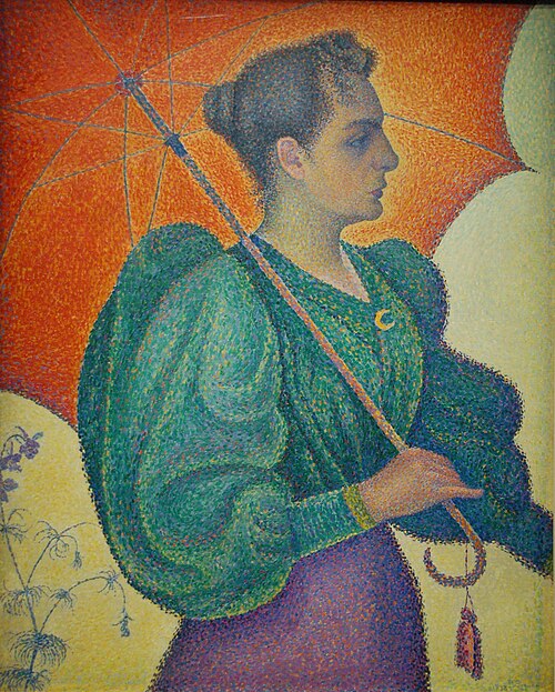 Femme à l'ombrelle, 1893, Paul Signac