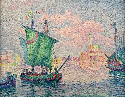Venise, le ciel rose, 1909, Paul Signac